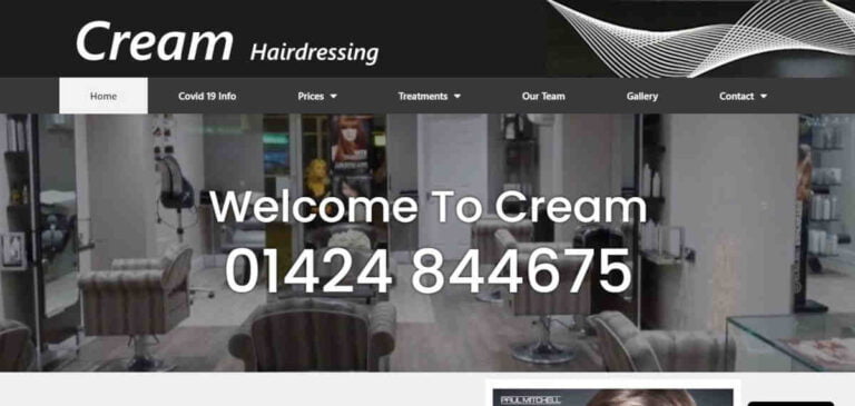 Brochure Website For Hairdresser