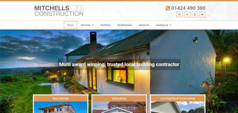 Brochure Website For Construction Company