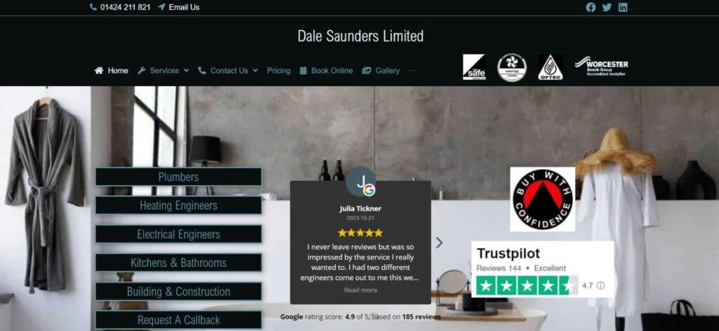 Dale Saunders LTD Website