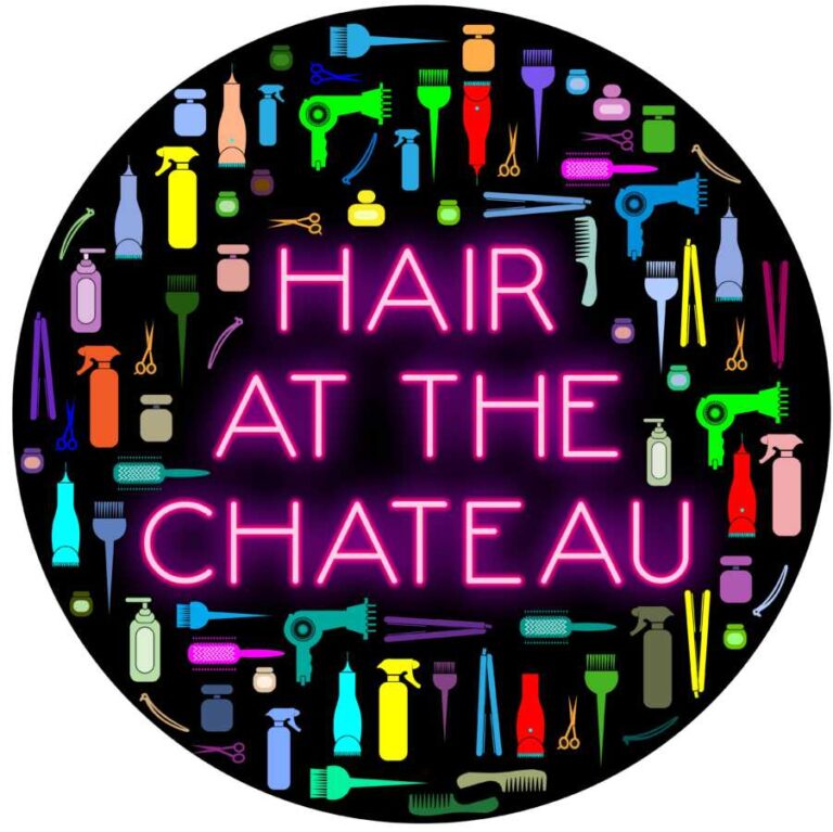 Digital Illustration Hair At The Chateau - Digital Vector Illustration For A Hair Salon In Aberdeen, Scotland.
