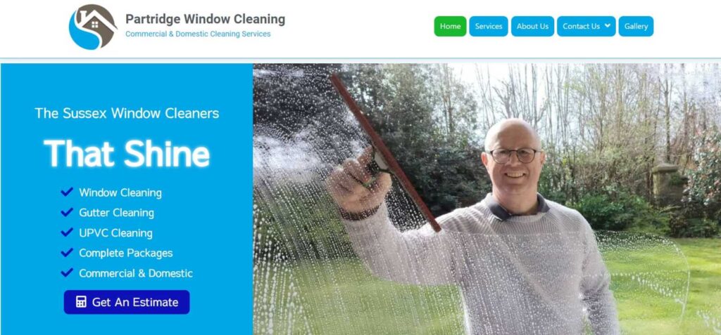 Partridge Window Cleaning Website